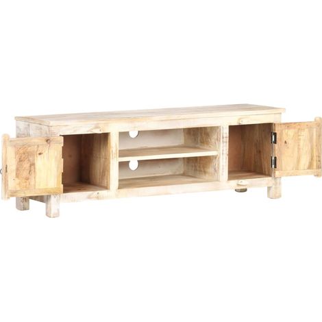 Maison Exclusive - TV-Schrank 120x30x40 cm Raues Akazienholz