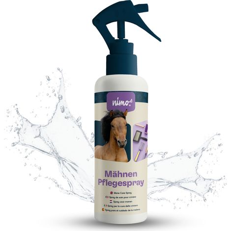 nimo Mähnen Pflegespray - für leichtere Kämmbarkeit, Entwirrung & glänzende Mähne, Schweif - 0.25 l (1/5)