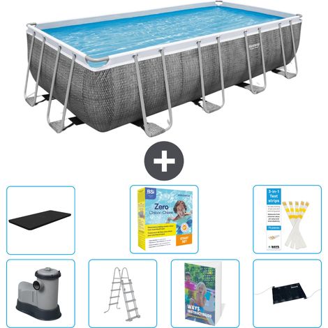 Bestway Power Steel Rechteckig - 549x274x122 cm - 8-teilig S582