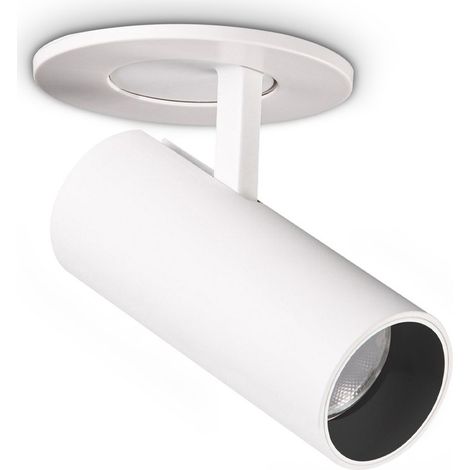 Ideal Lux Faretto Moderna Nova 1 luce LED integrato bianco vetro metallo