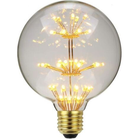 LED Ampoule Vintage Ampoule RGB Feu D'artifice Edison Ampoule G95 3W 220/240V E27 Ampoule Décorative (Feu d'artifice) (1/5)