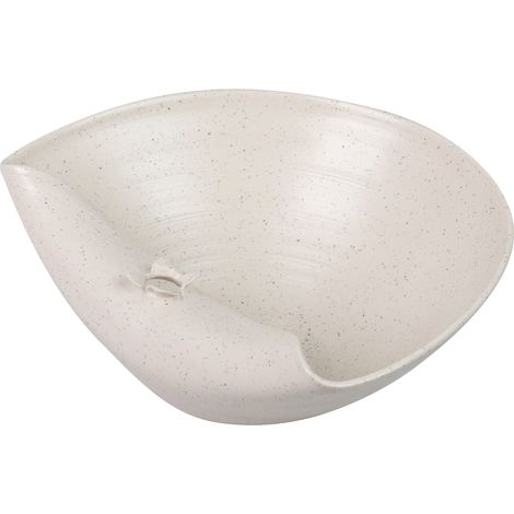 Centre de table en céramique beige Izmir 32 x 27 x 14 cm