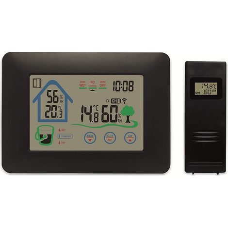 Denver WS-520 Stazione Meteorologica Nera con Schermo Touch (1/4)