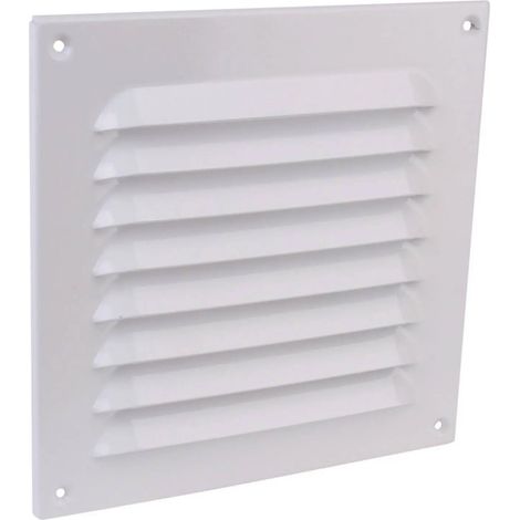 [NEUWERTIG] B-Ware Wallair Abdeckgitter N31811 Lüftergitter Aluminium Fliegengitter Weiß 25 X 25 Cm