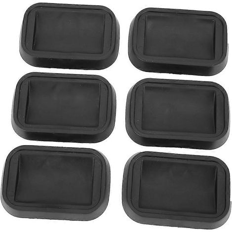 Lot de 6 patins antidérapants en caoutchouc pour pieds de meubles, roulettes et supports - Protège sols, idéal pour canapés, lits et chaises, accessoires de protection. (1/5)