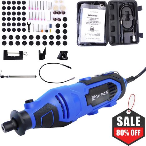 Rotary Tool Mini Rotary Multi-Tool Kit Accessories Electric Grinder for Polishing Cleaning Engraving 80pcs Rotary Multi-Tool Kit