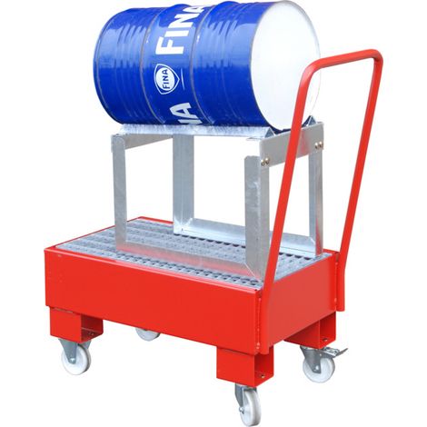 Bauer Südlohn Bac de rétention mobile AW 60-1 SRF, peint, rouge feu