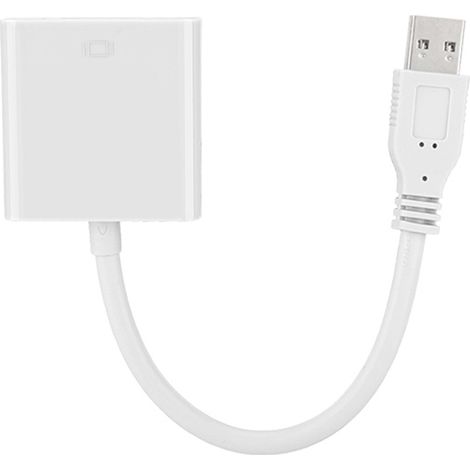 Câble Adaptateur USB 3.0 vers VGA pour Windows 7/8 (Blanc) (1/5)
