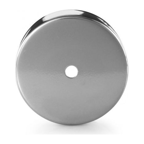 Rosace de plafond en métal chromé avec 1 passage de câble : optez pour la qualité et le style