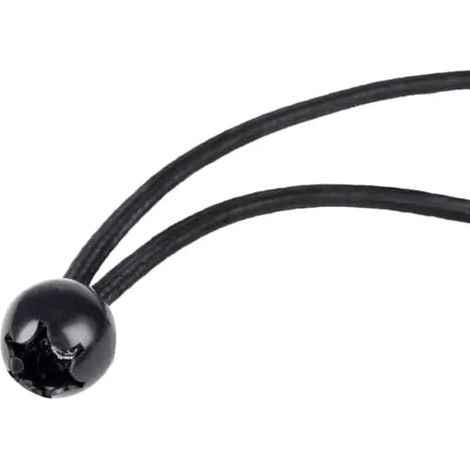 Sandow avec boule noir 6mm x 25cm, fixation bâche facile