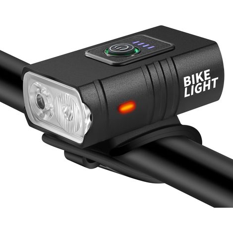 Éclairage vélo pour la conduit de nuit, phase et feu arrière rechargeables pour vélo électrique, VTT, moto, scooter, vélo de route, vélo pour enfants et adultes, sécurité à vélo (1/5)