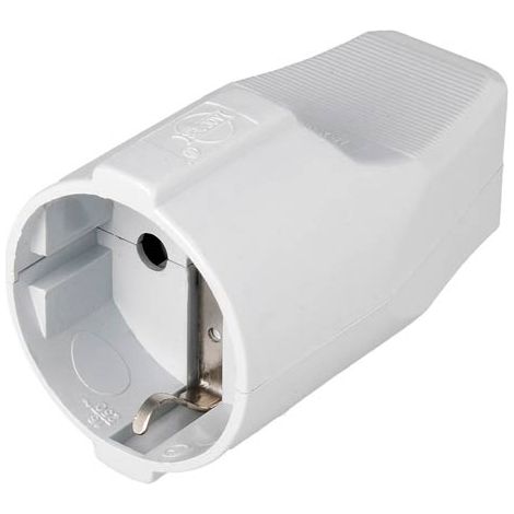 ENCHUFE HEMBRA RED SCHUKO TIERRA BLANCO