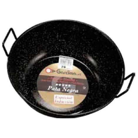 PADELLA CON PATA NEGRA SMALTATA PADELLA CON PIASTRA PER GRIGLIARE 36CM-7,4L-INDUZIONE - 87036
