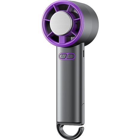 Ventilateur portable générique, refroidisseur d'air personnel, ventilateur puissant, silencieux, design compact, batterie rechargeable, facile à transporter,Pliable800 mAh ,(gris) (1/5)
