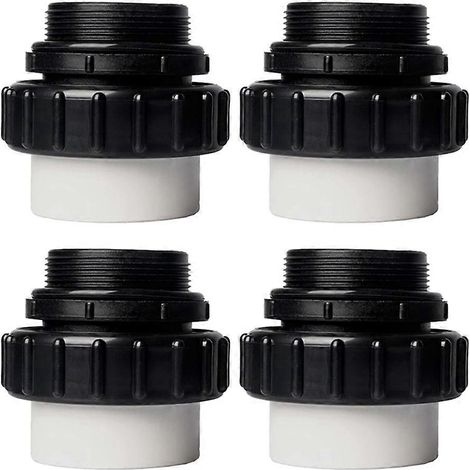 Raccords Union Haute Température pour Pompes de Piscine et Spa, Joints Résistants à la Chaleur, Adaptateurs de Raccordement 50mm, Lot de 2, Compatibles avec Systèmes de Filtration et de Chauffage (1/5)