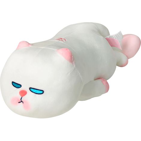 Chat en peluche dessin animé doux confortable élastique jouet pour enfants cadeau d'anniversaire garçons filles rampant 45cm (1/5)