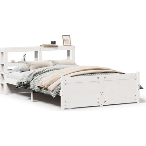 Maison Exclusive - Estructura de cama con cabecero madera pino bl