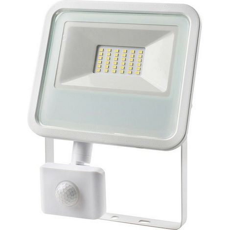 FOCO PROYECTOR LED 30W 2100lm 6400K LUZ FRIA CON SENSOR DE PRESENCIA 20x4,5x15,8cm EDM (1/3)