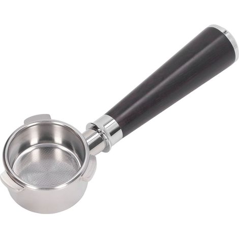 Bodenloser 54-mm-Edelstahl-Siebträger für Breville Series 8 870 880 Universal, Stil A, Rosenholz (1/5)
