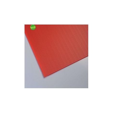 Lastra Polimark alveolare rosso 50 x 50 x 0,25 cm