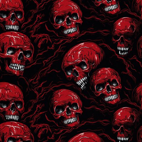 Tela decorativa para exteriores Oxford - Motivo de calavera I DX4262 (1/5)