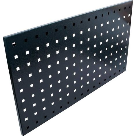 Panneau Mural Perforé Standard - 37,3 x 65,1 x 1,6 cm - Acier, Résistant et Polyvalent - Système Mural - D-Work