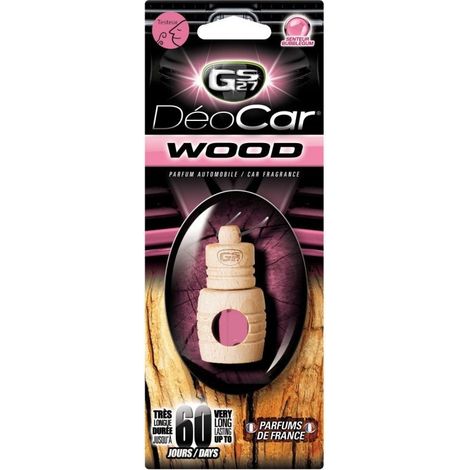 Désodorisant voiture DEOCAR Wood, bubble gum - GS27 (1/2)