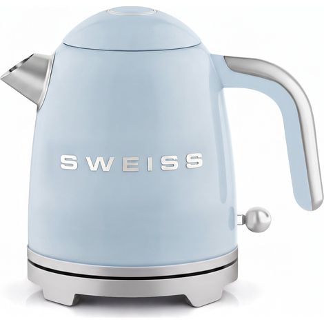 Sweiss KTS6 - Bouilloire électrique vintage Bleu (1/5)
