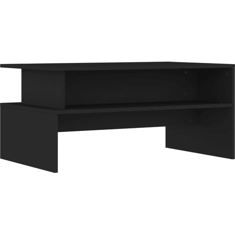 Maison Exclusive - Couchtisch Schwarz 90x55x42,5 cm Holzwerkstoff