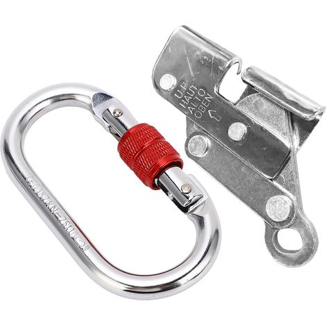 Robuster, selbstsichernder Kletterkarabiner für Seile, ideal für Einsätze in großer Höhe, Bergsteigen und Höhlenforschung. (1/4)