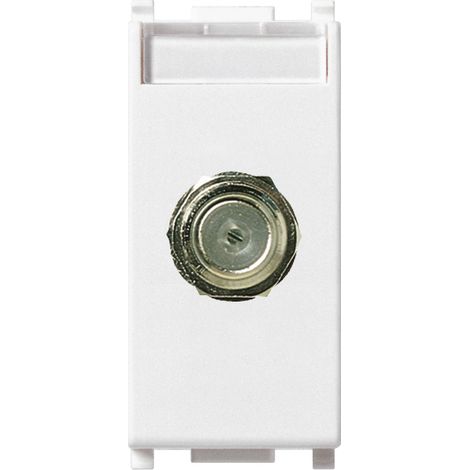 VIMAR - 14318 Prise coaxiale femelle de type F, blanche