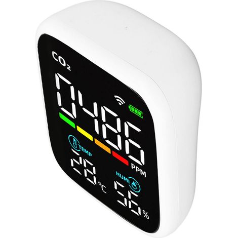 Moniteur de qualité de l'air multifonctionnel 8 en 1 avec chargement USB, détecteur de dioxyde de carbone et d'humidité pour Tuya (1/5)