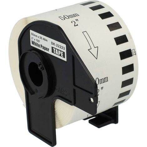 vhbw Label Roll 50mm x 30.48m compatible with Brother PT QL-820 Series Label Maker - Premium (1/4)