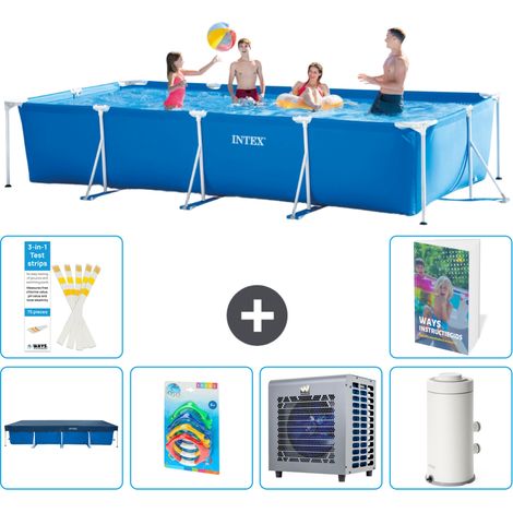 Rechteckiger Frame Pool - 450x220x84 cm - 7-teilig  S164 (1/5)