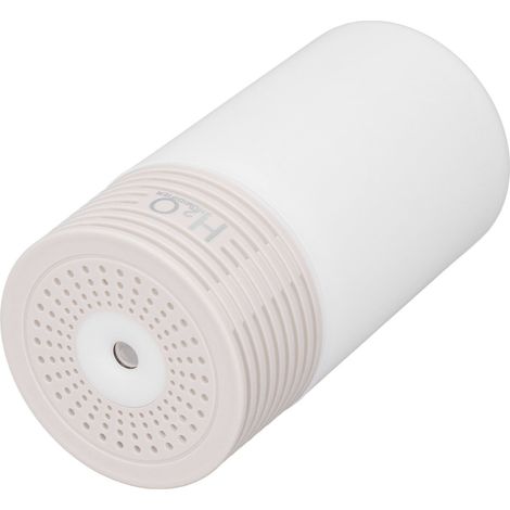 Mini humidificateur coloré, 2 vitesses réglables, arrêt automatique, portable, pour voiture et maison, 300 ml, blanc (1/5)