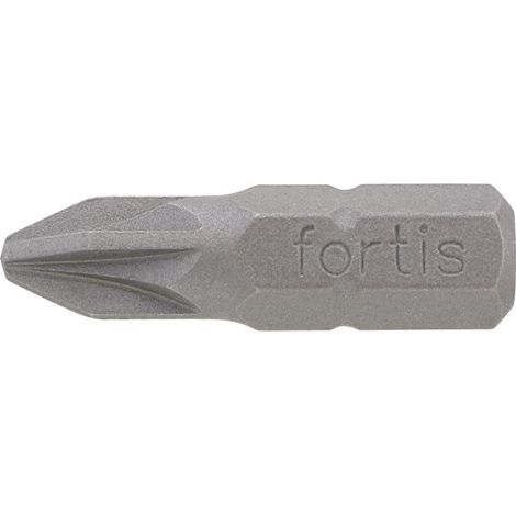 Bit zähhart 1/4" DIN3126 C6,3 PZ2x25mm 50er Pack FORTIS (1/4)