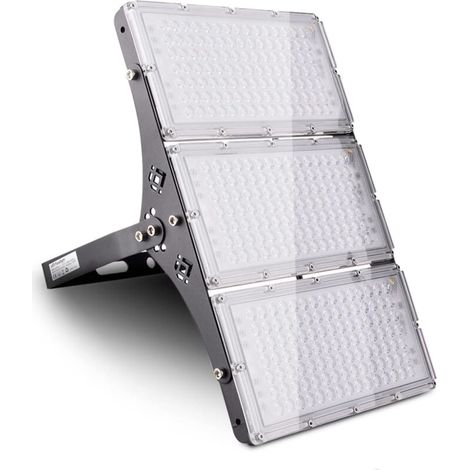 ZVD-Foco LED para exteriores de 300 W, 24000 lm, iluminación de seguridad, impermeable, IP66, 3000 K, blanco cálido, foco LED para exteriores, para iluminación pública, garaje, pasillo, jardín (1/4)