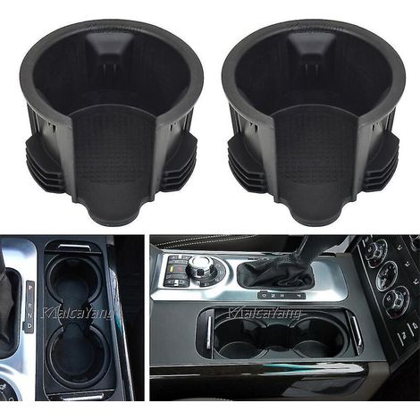 Getränkehalter für die Mittelkonsole von Land Rover Discovery 5/4 und Range Rover Sport (Referenznummer LR087454) - 2er-Set, schwarz. (1/5)