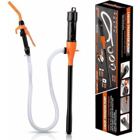 Pompe De Transfert - Pompe À Carburant Sur Batterie - Pour Gasoil Essence Liquides - Portable Avec Tuyau - 1 Pièce (1/5)