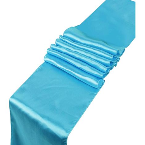 Camino de mesa decorativo de satén liso TURQUESA 0 16 x 9 m (1/3)