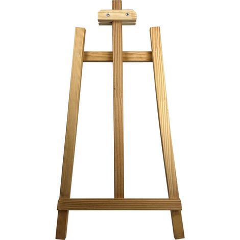 Chevalet trépied avec butée en bois brut de dimensions 90 x 49 cm - Fabrication française (1/5)