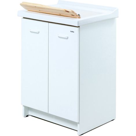 Mobile Lavatoio 63x60x87 cm 2 Ante Asse in Legno Montegrappa Acqua Edilla Bianco (1/5)