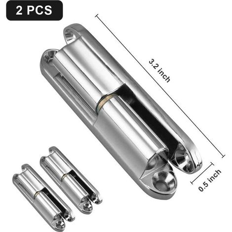 Cerniera per porta, cerniera per porta resistente, 2 pezzi di cerniera per porta, cerniera resistente per porta, cerniera per mobile in lega di zinco, cerniera per porta a vite, con 8 viti, cerniera a (1/4)