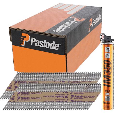 Paslode IM350+ Nails & Fuel Cells Retail Pack Ring Shank Galvanised + - 2.8 x 51/1CFC (1/3)
