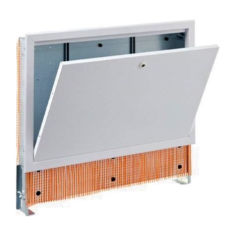 Cassetta universale per collettori, dim. 1200x90x620 mm, con piedini e fascione, completa di coperchio verniciato bianco 01CA120090VR02 (1/2)