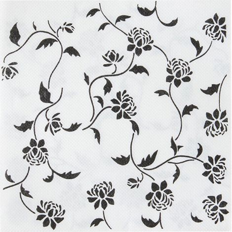 Serviettes en papier à motifs floraux, 60 pièces, jetables, idéales pour les goûters, les dîners d'été, les mariages, les anniversaires, les fêtes entre filles et la décoration de table. (1/5)