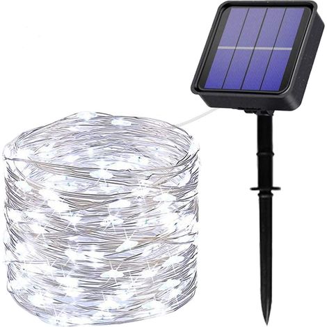 Solar Outdoor String Lights, 22M 200 LED Solar String Lights 8 Modes Waterproof Copper Wire Decoration String Lights for Garden, Wedding, Party, Patio, Bedroom, Balcony (1/5)