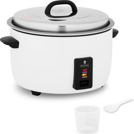 Royal Catering – Cuiseur à riz professionnel 19 l 2650 W – Acier inoxydable – Récipient amovible en aluminium – Modes cuisson et maintien au chaud (1/6)