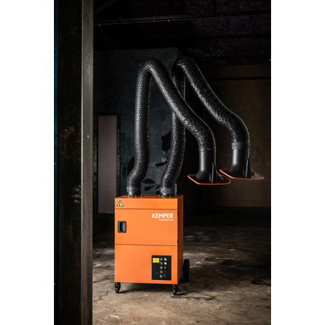 Aparato de aspiración para humos de soldadura con dos brazos 60650DA100 | Brazo 3 m versión con tubo (1/2)