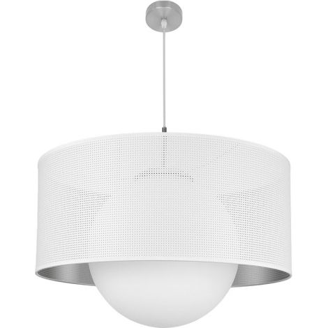 Pendente cosmico 1xe27 nichel/bianco-argento regx60x60 cm (1/2)